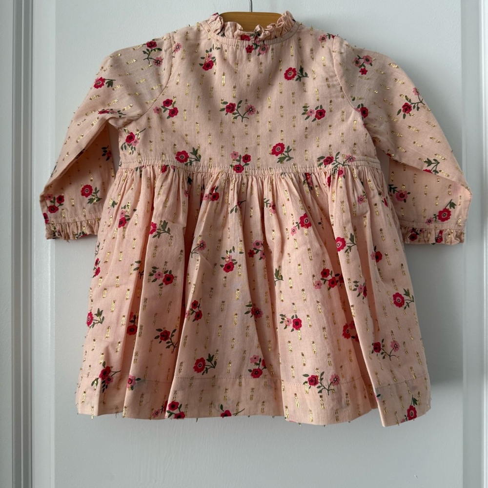 Pink Chicken Baby Girl Floral Dress - Picture 2 of 4